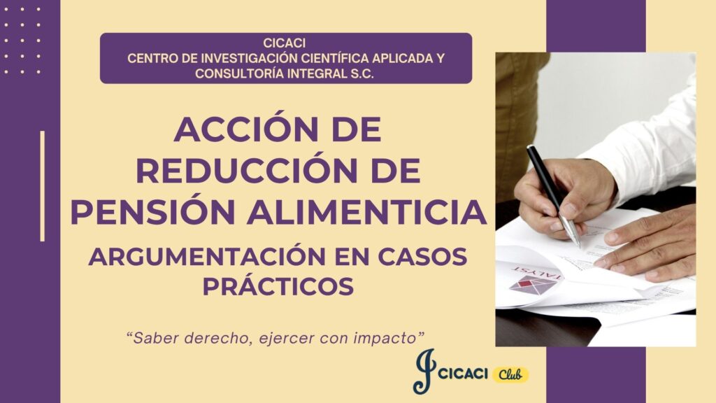 Acción de reducción de pensión alimenticia. Argumentación en casos prácticos.