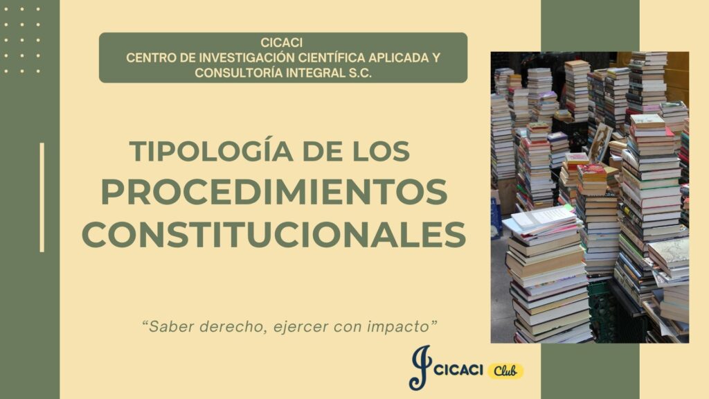 tipología de los procedimientos